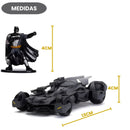 Brinquedo Carro Batman Batmobile DC Comics Justice League Colecionável Metal Geek Jada Exclusivo