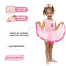 Fantasia Infantil Bailarina Festa Menina Balé Sapatilha Carnaval Criança Completa Dança