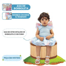 Fantasia Infantil Baby Borboleta Azul Festa Criança Menina Blue Butterfly Jardim Luxo