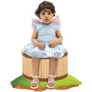 Fantasia Infantil Baby Borboleta Azul Festa Criança Menina Blue Butterfly Jardim Luxo