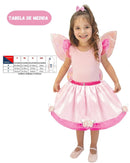 Fantasia Infantil Borboleta Rosa Asa Festa Jardim Luxo Carnaval Criança Pink Butterfly