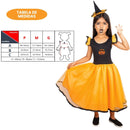 Fantasia Infantil Bruxinha Má Halloween Terror Menina Festa Criança Travessura Doçura