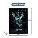 Pasta Catálogo Harry Potter Preto A4 10 Plásticos Expecto Patronum Dac Hogwarts Organização Coleção