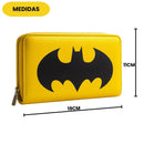 CARTEIRA PU ZÍPER BATMAN LOGO DC COMICS WARNER BROS HEROI 40042 Ponto Criativo