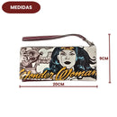 Carteira Mulher Maravilha Wonder Woman Vermelha Vintage Icônica Geek Heroína Dc Comics