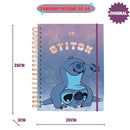 Caderno Smart Inteligente Stitch Universitário Escolar 80 folhas Capa Dura 10 Divisórias Simples Megalomania