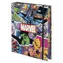 Caderno Argolado Universitário A4 48 Folhas Elástico 10 Divisórias Marvel Escolar Volta Aulas Ponto Criativo
