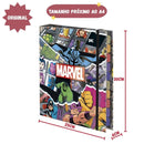 Caderno Argolado Universitário A4 48 Folhas Elástico 10 Divisórias Marvel Escolar Volta Aulas Ponto Criativo