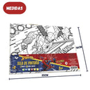 KIT Tela Pintura Pincel 6 Tintas Guache Homem Aranha Personalizado Infantil Meninos Escolar DAC Ponto Criativo