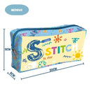 Estojo Escolar Tecido Stitch Juvenil Disney 60 Pens Zíper Volta as Aulas Original Ponto Criativo