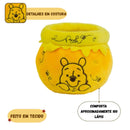 Organizador de Mesa Amarelo Escritório Ursinho Pooh Disney Porta Caneta 100 Pens Unissex Peluciado Ponto Criativo
