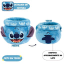 Organizador de Mesa Stitch Pelucia Disney Lapis Caneta Estudo Escolar Porta Treco Escritorio Ponto Criativo