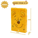 Caderno De Anotações Fluffy Ursinho Pooh 80 Folhas Disney Pelucia Juvenil Escolar Aulas Ponto Criativo