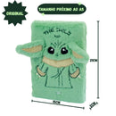 Caderno Anotações Fluffy Baby Yoda Star Wars Colegial 80 Folhas A5 Escolar Mandalorian Organização Ponto Criativo
