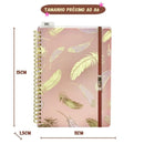 Mini Caderno Espiral Dreams A6 Com Régua e Elástico Anotação Organizador Pautado Dac Megalomania