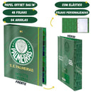 Caderno Argolado Fichário Universitário A4 Time Palmeiras DAC Escolar Volta às Aulas 48 Folhas