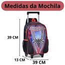 Mochila de Carrinho Dark Spider Mala Bolsa Infantil Masculino Clio Megalomania