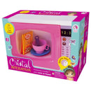 Brinquedo Microondas Interativo Fala 14 Frases Fashion Faz de Conta Com Utensilios Meninas Lua de Cristal