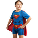 Fantasia Superman Infantil Menino Carnaval Festa Super Herói DC Comics Confortável Leve Liga da Justiça Criança