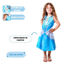 Fantasia Cinderela Infantil Princesa Vestido Fada Luxo Festa Carnaval Diversão Menina Criança Disney