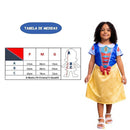Kit Fantasia Branca de Neve Tam M e Espuma Spray Pink Carnaval Festa Infantil Menina Diversão Colorida Princesa Disney