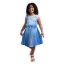 Fantasia Infantil Elsa Gelo Frozen Inverno Vestido Disney Menina Festa