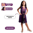 Fantasia Infantil Anna Frozen 2 Princesa Luxo Menina Gelo Disney Floresta