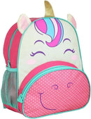 Mochila de Costas Infantil Unicórnio Rosa Animais Escolar Menina - Clio Pets Megalomania
