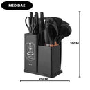 Kit De Utensilios California Preto Cozinha Completo Faca Qualidade Superior Ke Home
