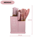Kit de Utensílios de Cozinha Culinária Rosa Espátula Colher Ke Home