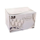 Taça Água Diamante 6UN 340ML Cozinha Bebidas Ke Home Megalomania