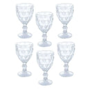 Taça Água Diamante 6UN 340ML Cozinha Bebidas Ke Home Megalomania