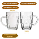 Canecas De Vidro Chopp Cerveja Bar Restaurante Padaria Outback 580Ml Churrasco Pai Presente Amigo
