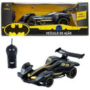 Brinquedo Carro Veículo de Ação Com Controle Remoto 3 Funções Infantil Criança DC Comics