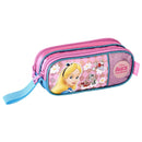 Estojo Duplo Alice no País das Maravilhas 100 Pens Volta Aulas Escolar Rosa Meninas Disney Princesa