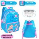Mochila de Costas Alice no País das Maravilhas Menina Disney Escolar Volta as Aulas Infantil
