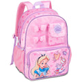 Mochila de Costas Alice no País das Maravilhas Menina Disney Escolar Volta as Aulas Infantil