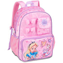 Mochila de Costas Alice no País das Maravilhas Menina Disney Escolar Volta as Aulas Infantil