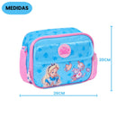 Lancheira Térmica Alice no Pais das Maravihas Disney Infantil Menina Escolar Passeio Viagem