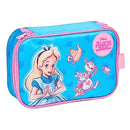 Estojo Box Alice no País das Maravilhas Escolar Volta as Aulas Infantil 100 Pens Disney Prático