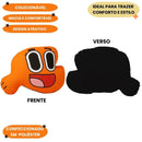 Almofada 3D Formato Darwin Laranja Cartoon Network Ponto Criativo