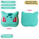 Almofada 3D Pokemon Bulbasauro Verde Colecionável Presente Cosplay Nerd Decoração Megalomania