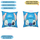 Almofada Quadrada We Love Stitch Decorativa Presente Dia dos Namorados Criativo Amor Ponto Criativo
