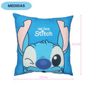 Almofada Quadrada We Love Stitch Decorativa Presente Dia dos Namorados Criativo Amor Ponto Criativo