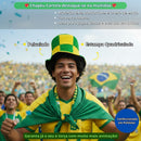 Chapéu Cartola Brasil Copa Do Mundo Torcedor Verde Amarelo Futebol Seleção Time Diversão Estiloso Presente Pai Amigo