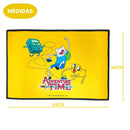 Tapete Capacho Hora Da Aventura Jake Finn Bmo Cartoon Cor Amarelo