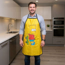 Avental Bart Simpson Churrasco Chef Diversão Amigo Presente Pai Jantar