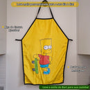 Avental Bart Simpson Churrasco Chef Diversão Amigo Presente Pai Jantar