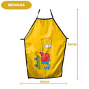 Avental Bart Simpson Churrasco Chef Diversão Amigo Presente Pai Jantar