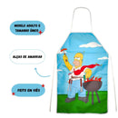 Avental de Cozinha Homer Simpson Estampa Divertida Os Simpsons Churrasco Jantar Presente Amigos Família
